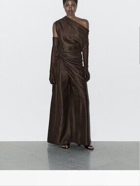 Classic Charcoal Knit Draped Waist Dress - Women's